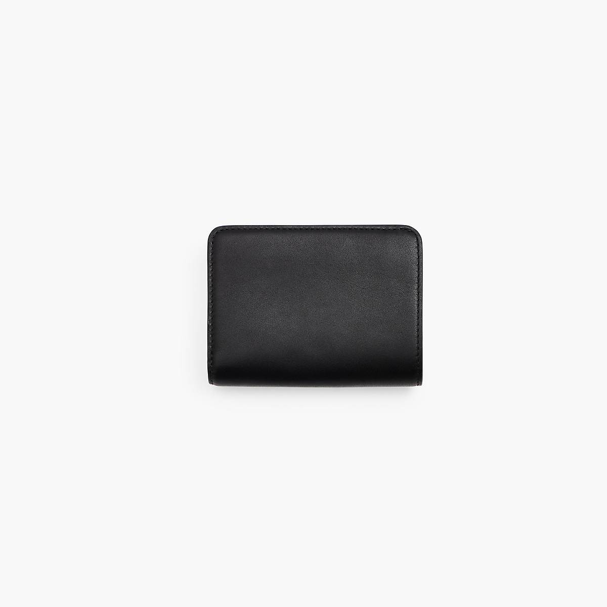 Women Marc Jacobs Leather J Marc Mini Compact Wallets Black | UK MJ1508-K26