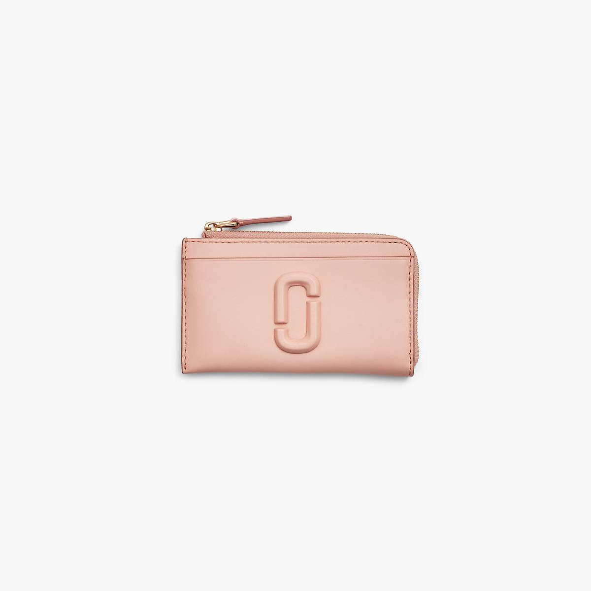 Women Marc Jacobs Leather J Marc Top Zip Multi Wallets Rose | UK MJ2763-O10