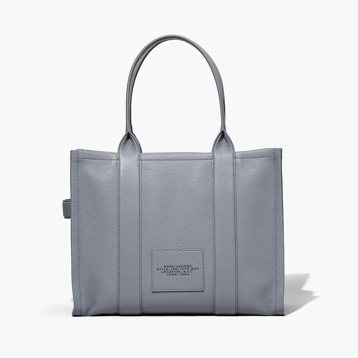 Women Marc Jacobs Leather Large Tote Bags Grey | UK MJ4931-N01