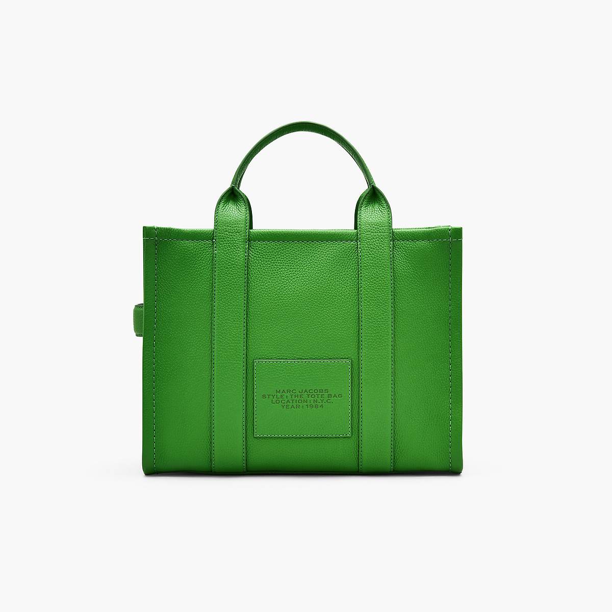 Women Marc Jacobs Leather Medium Tote Bags Green | UK MJ5317-O46