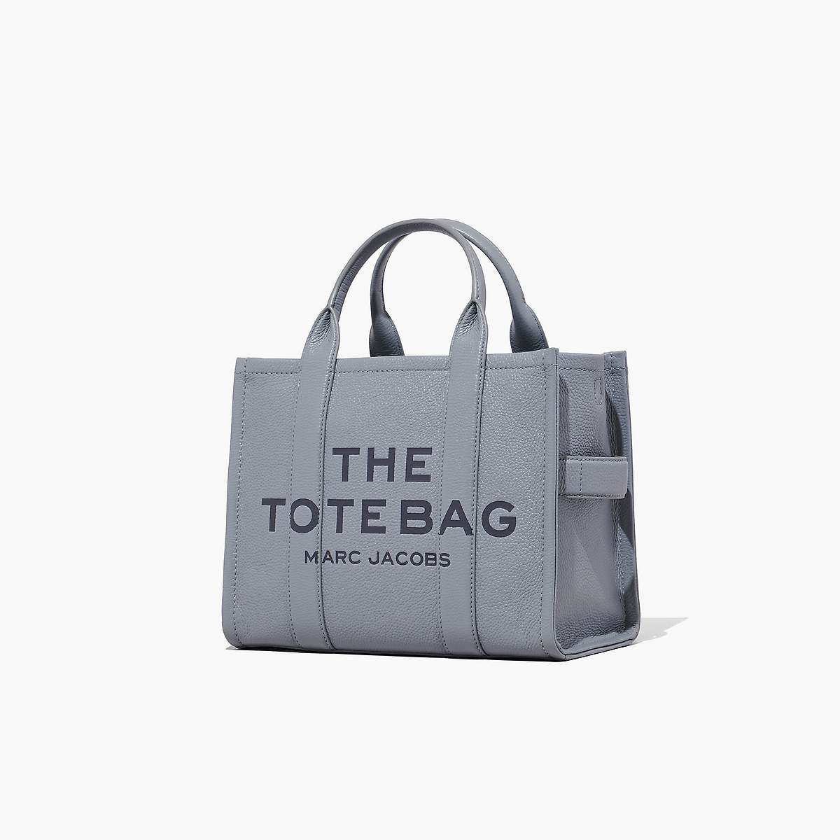 Women Marc Jacobs Leather Medium Tote Bags Grey | UK MJ7523-P09