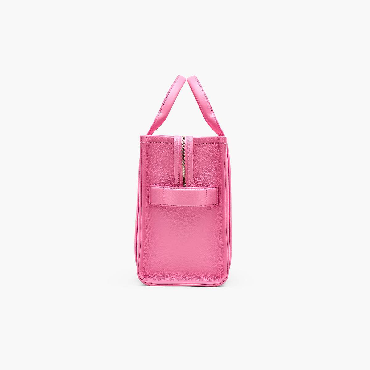 Women Marc Jacobs Leather Medium Tote Bags Pink | UK MJ7942-S20