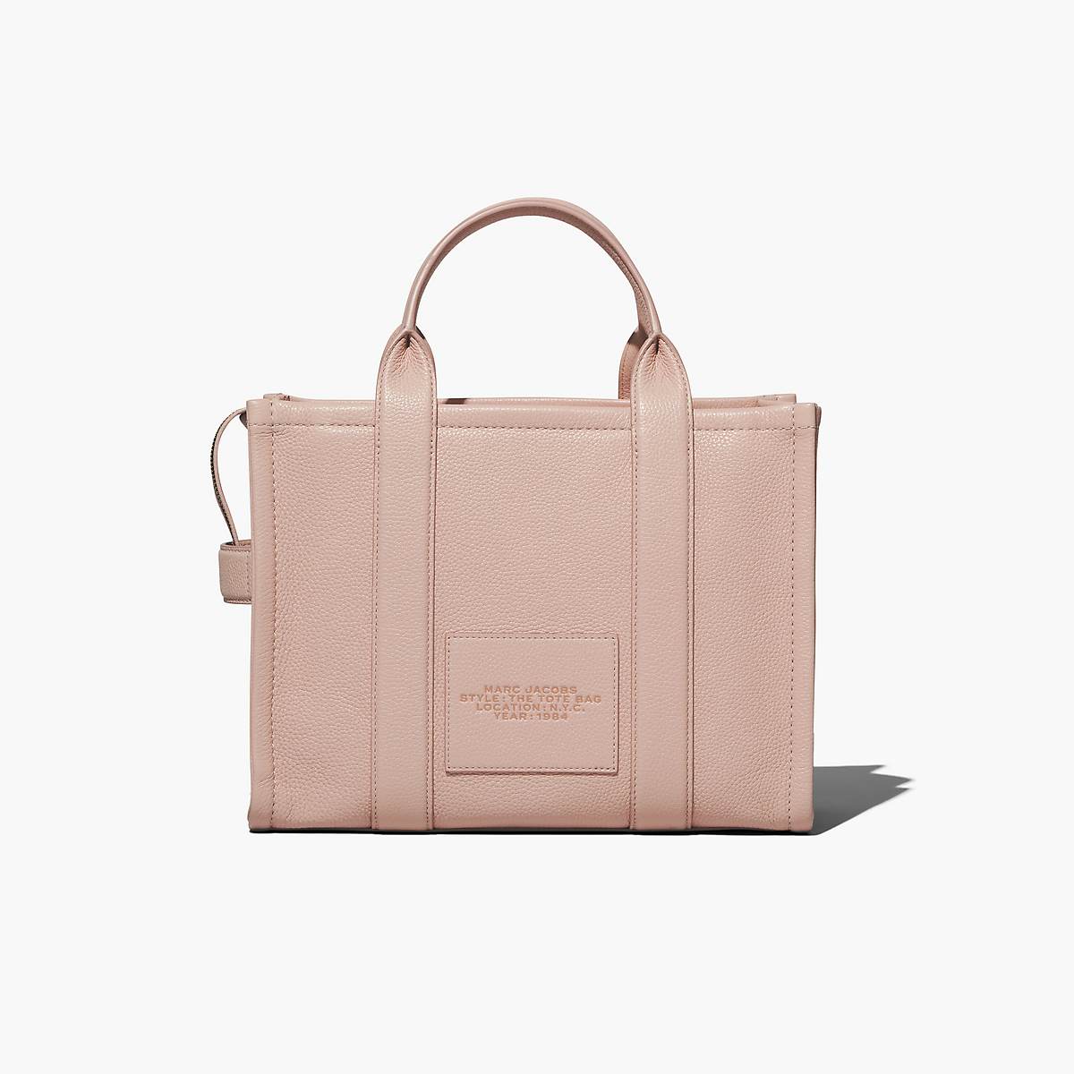 Women Marc Jacobs Leather Medium Tote Bags Rose | UK MJ3206-D75