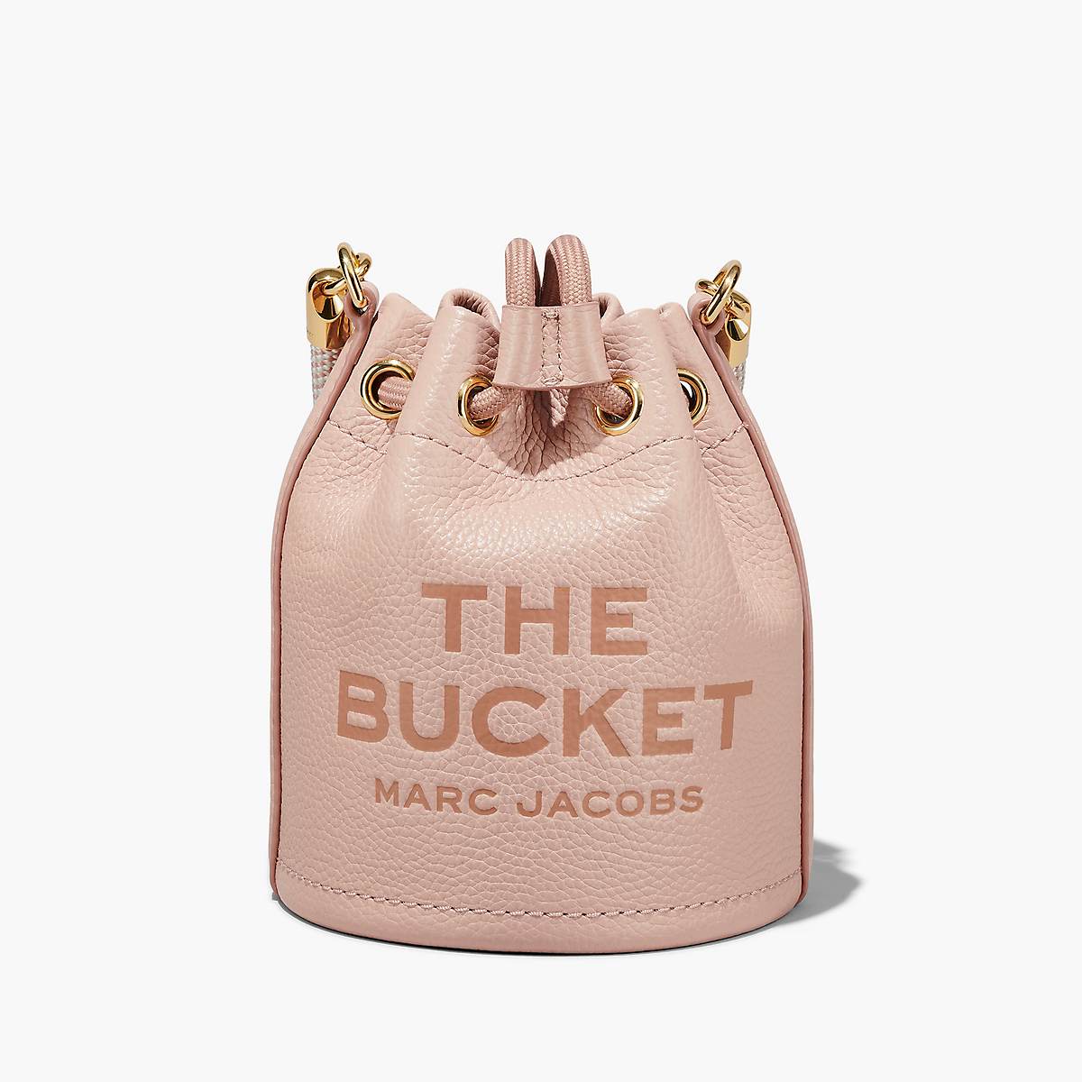 Women Marc Jacobs Leather Mini Bucket Bags Rose | UK MJ7239-G27