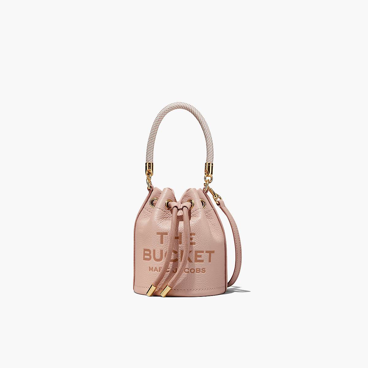 Women Marc Jacobs Leather Mini Bucket Bags Rose | UK MJ7239-G27