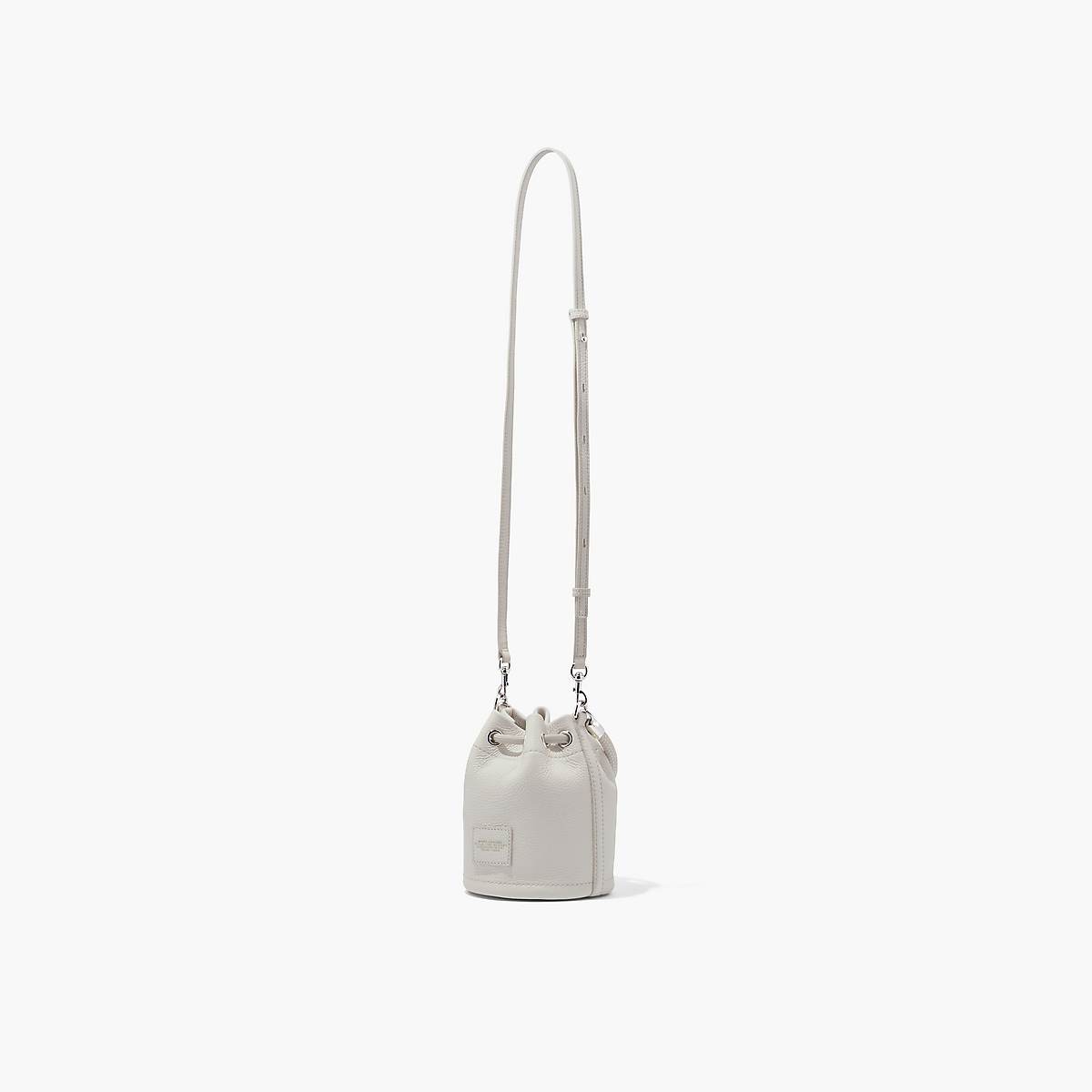 Women Marc Jacobs Leather Mini Bucket Bags Silver | UK MJ9356-J04