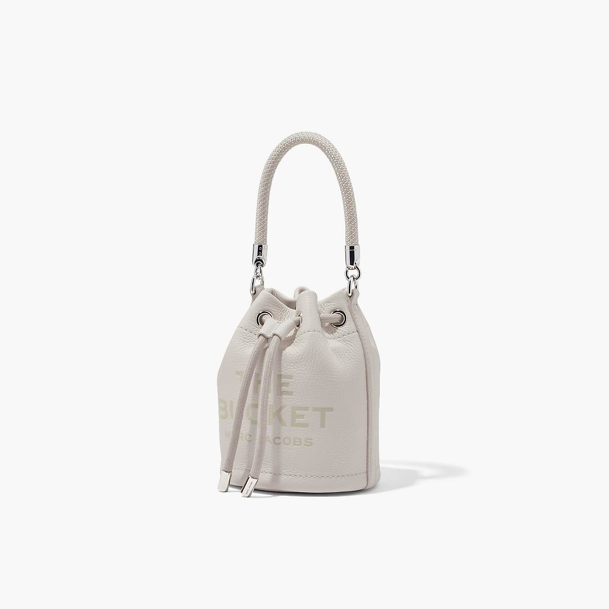 Women Marc Jacobs Leather Mini Bucket Bags Silver | UK MJ9356-J04