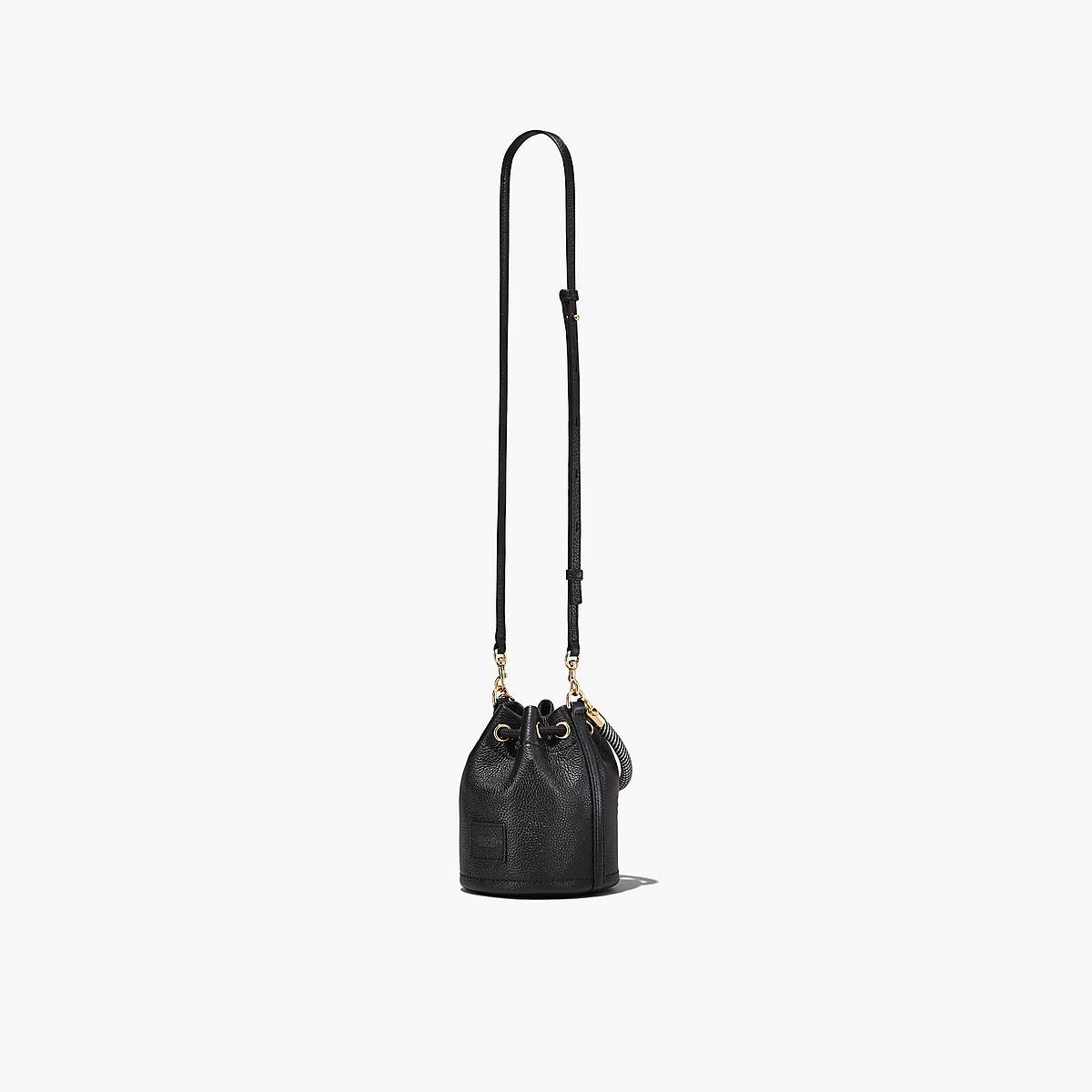 Women Marc Jacobs Leather Mini Bucket Bags Black | UK MJ8019-K50