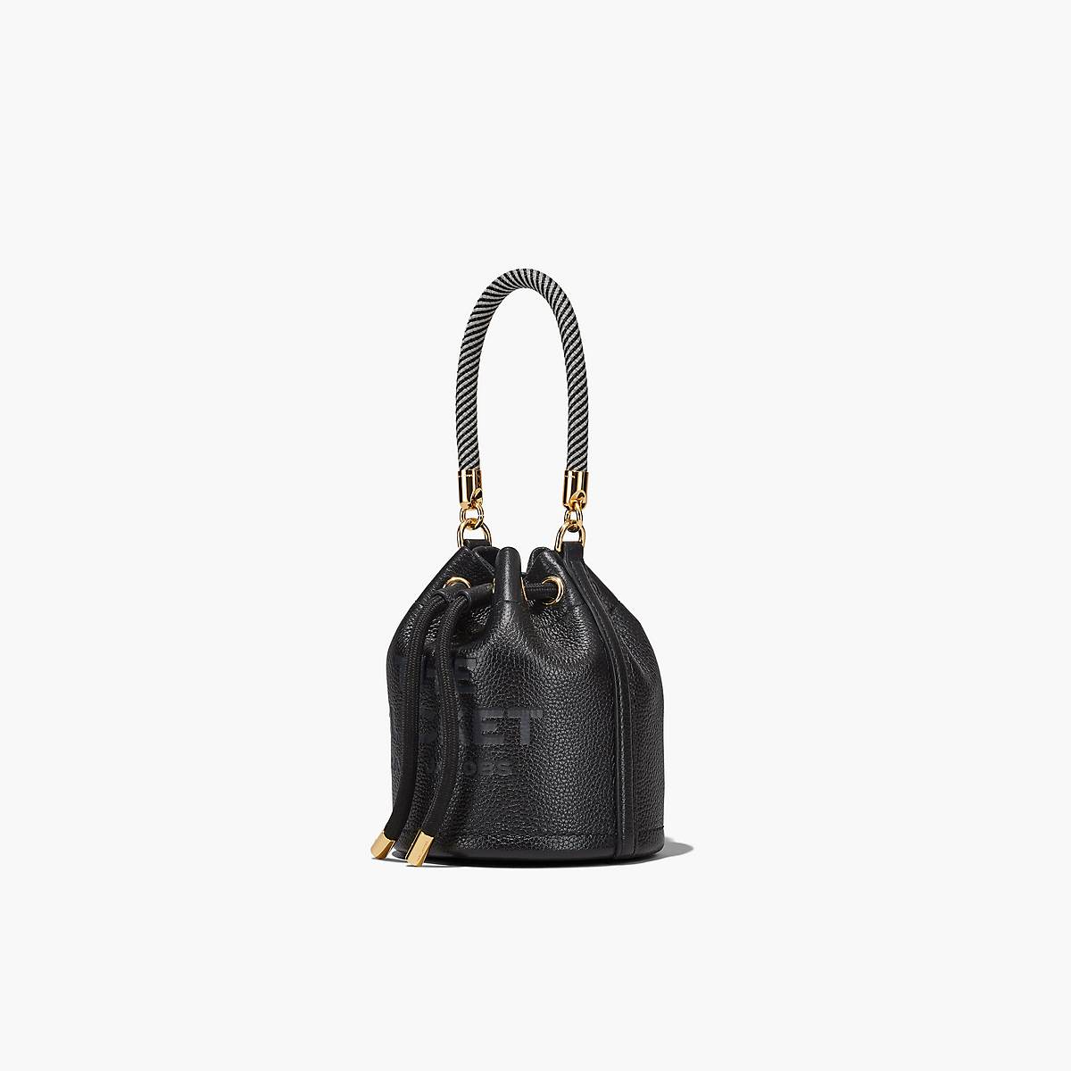 Women Marc Jacobs Leather Mini Bucket Bags Black | UK MJ8019-K50