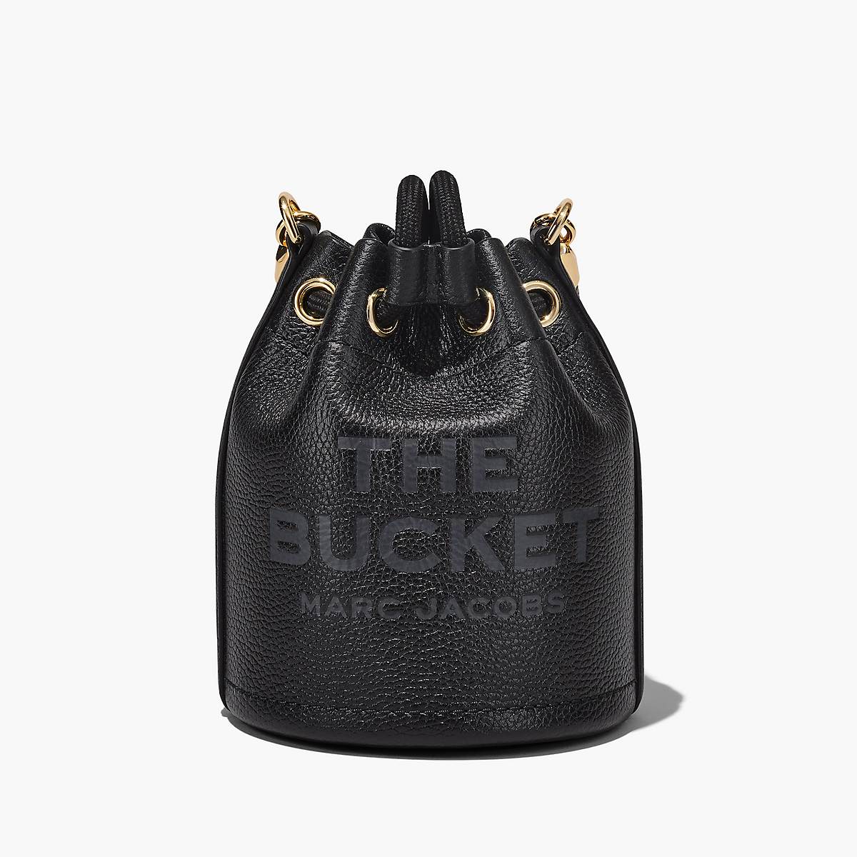 Women Marc Jacobs Leather Mini Bucket Bags Black | UK MJ8019-K50