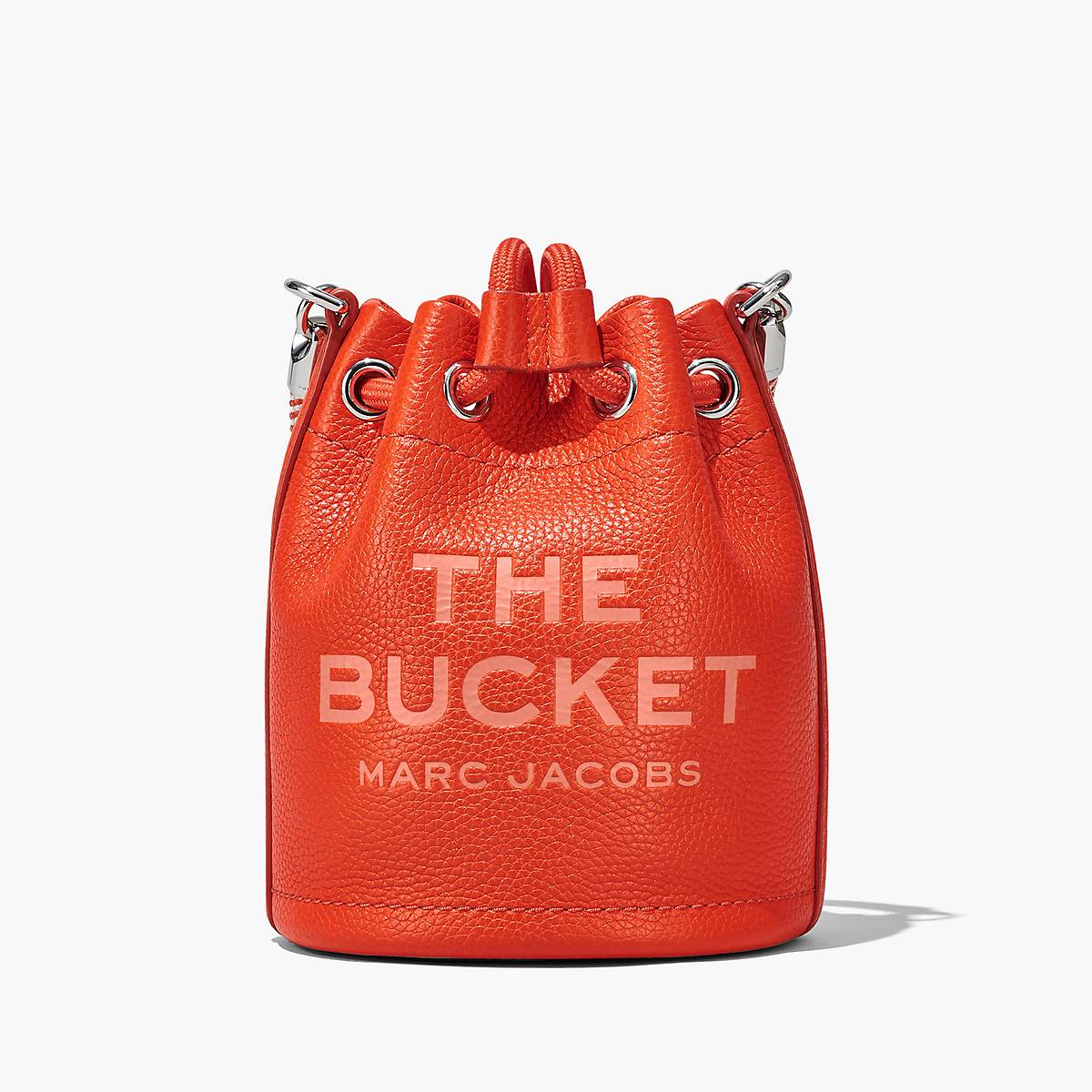 Women Marc Jacobs Leather Mini Bucket Bags Orange | UK MJ5238-L75