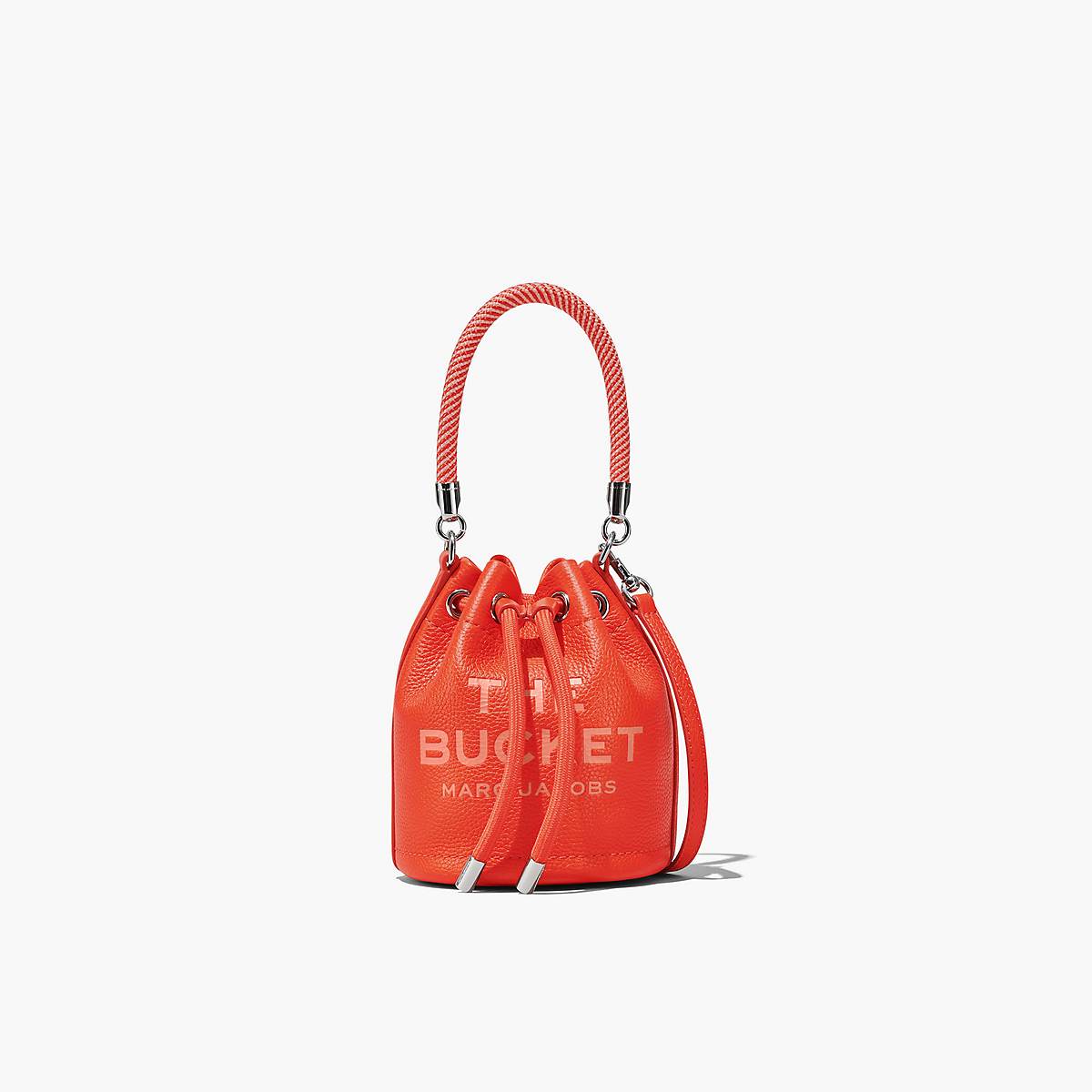 Women Marc Jacobs Leather Mini Bucket Bags Orange | UK MJ5238-L75