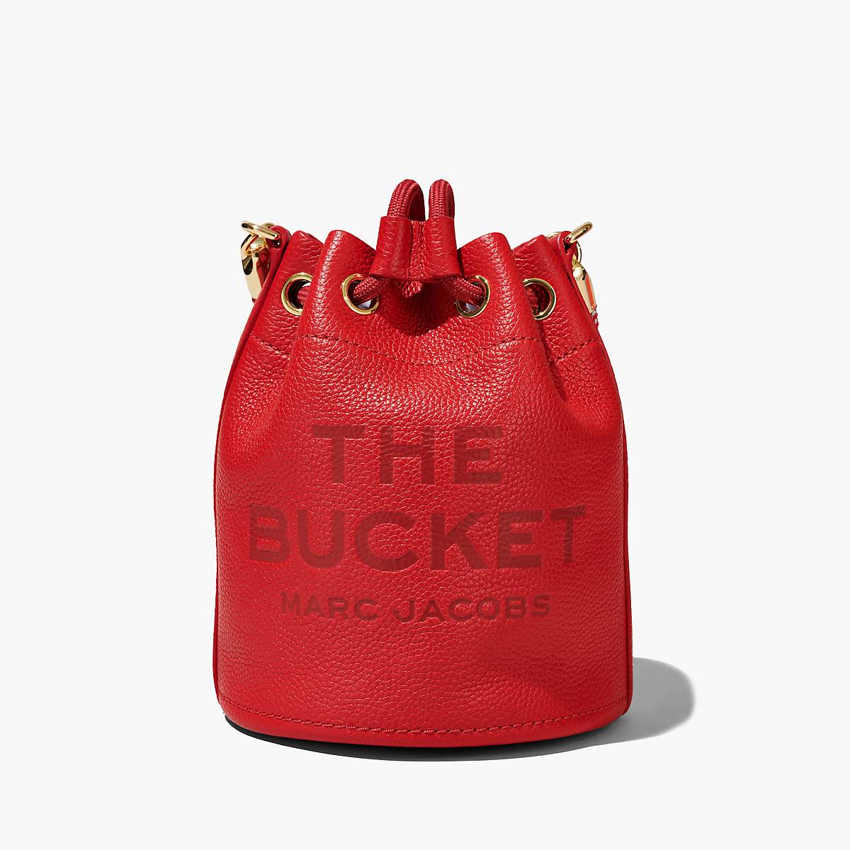 Women Marc Jacobs Leather Mini Bucket Bags Red | UK MJ8209-Z83