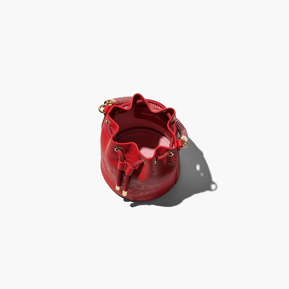 Women Marc Jacobs Leather Mini Bucket Bags Red | UK MJ8209-Z83