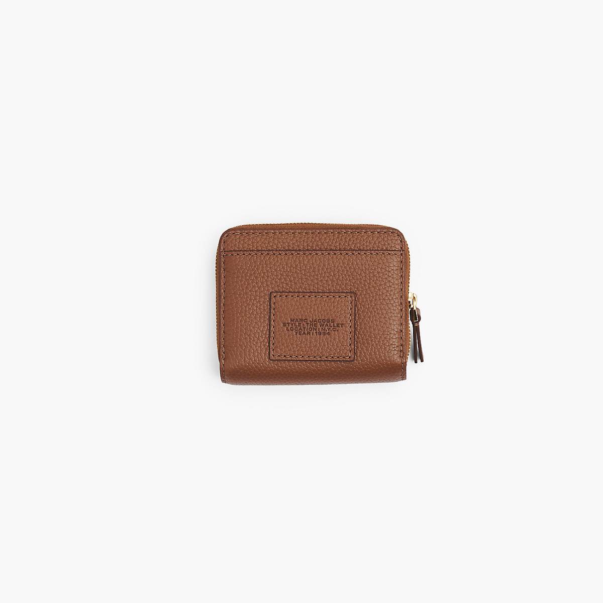 Women Marc Jacobs Leather Mini Compact Wallets Brown | UK MJ2180-M60