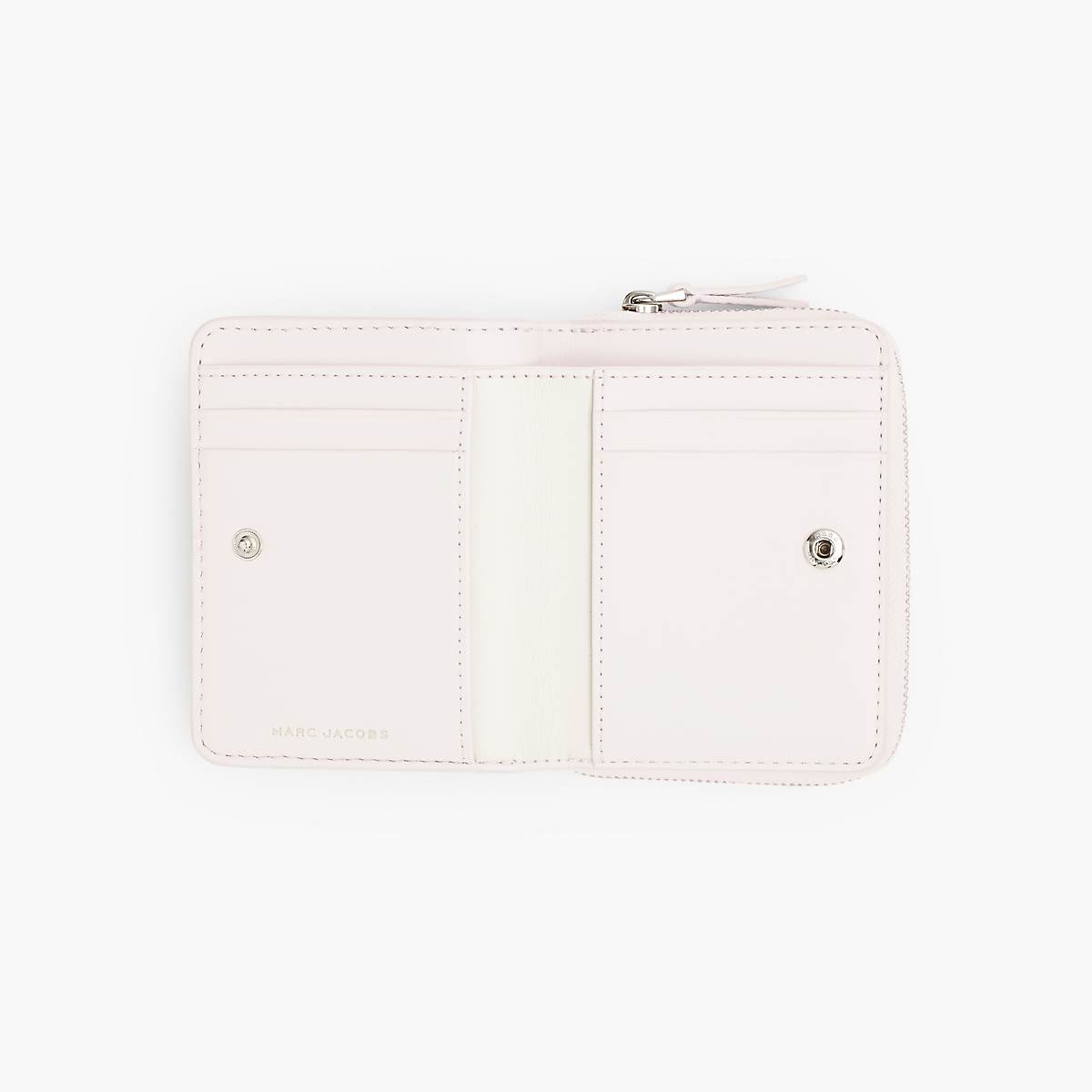 Women Marc Jacobs Leather Mini Compact Wallets White | UK MJ2917-E79