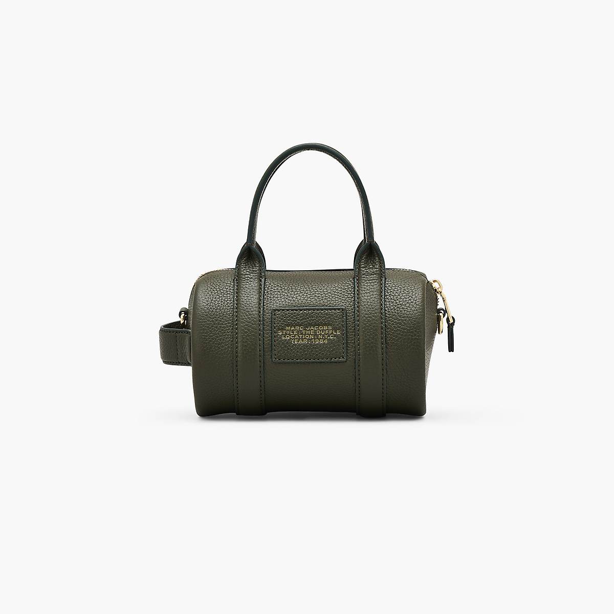 Women Marc Jacobs Leather Mini Duffle Crossbody Bags Olive | UK MJ3947-W02