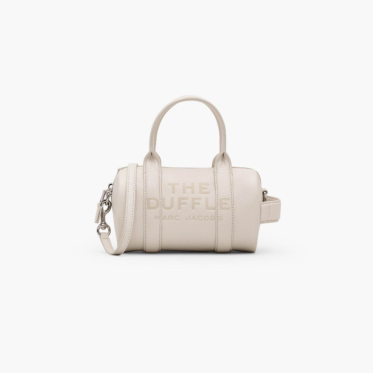 Women Marc Jacobs Leather Mini Duffle Crossbody Bags Silver | UK MJ1403-T67