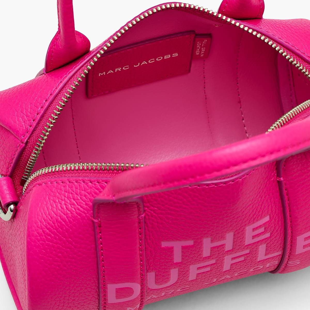 Women Marc Jacobs Leather Mini Duffle Crossbody Bags Pink | UK MJ8349-U14