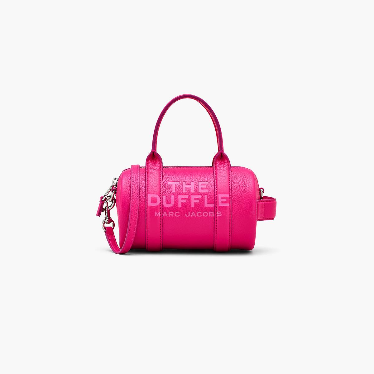 Women Marc Jacobs Leather Mini Duffle Crossbody Bags Pink | UK MJ8349-U14