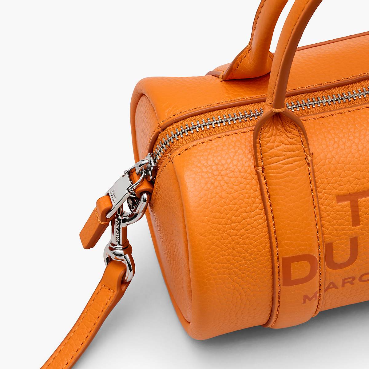 Women Marc Jacobs Leather Mini Duffle Crossbody Bags Orange | UK MJ9853-A74