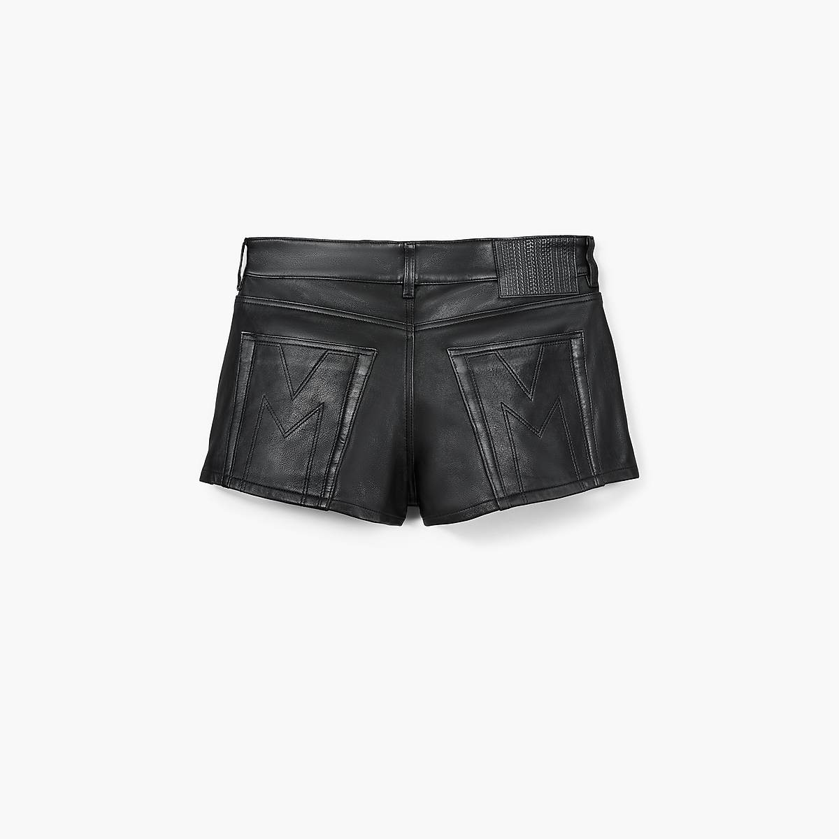 Women Marc Jacobs Leather Skort Skirts Black | UK MJ8746-L64