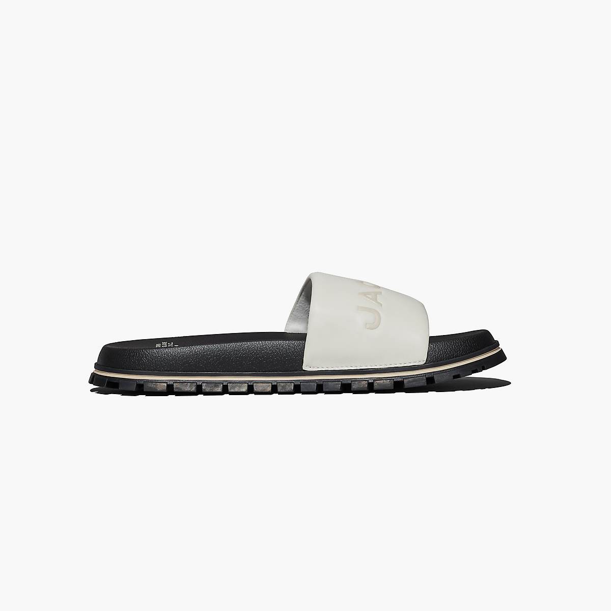 Women Marc Jacobs Leather Slides White | UK MJ9476-N48