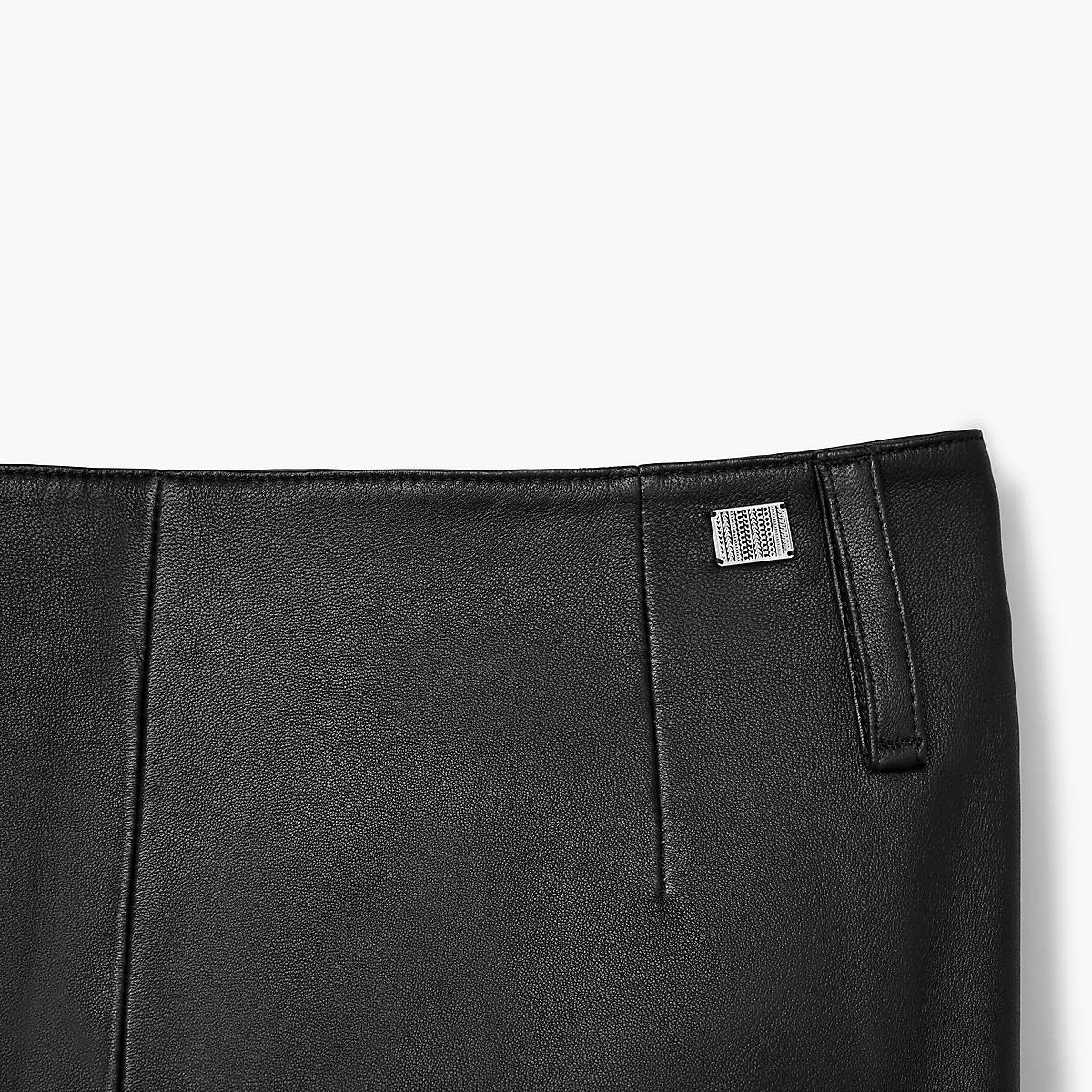 Women Marc Jacobs Leather Slim Skirts Black | UK MJ9201-X92