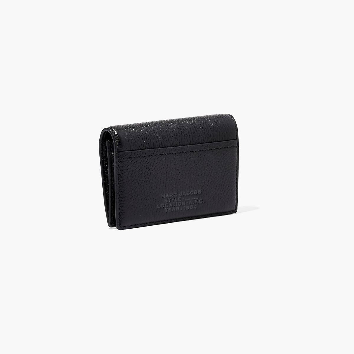 Women Marc Jacobs Leather Small Bifold Wallets Black | UK MJ9368-L67