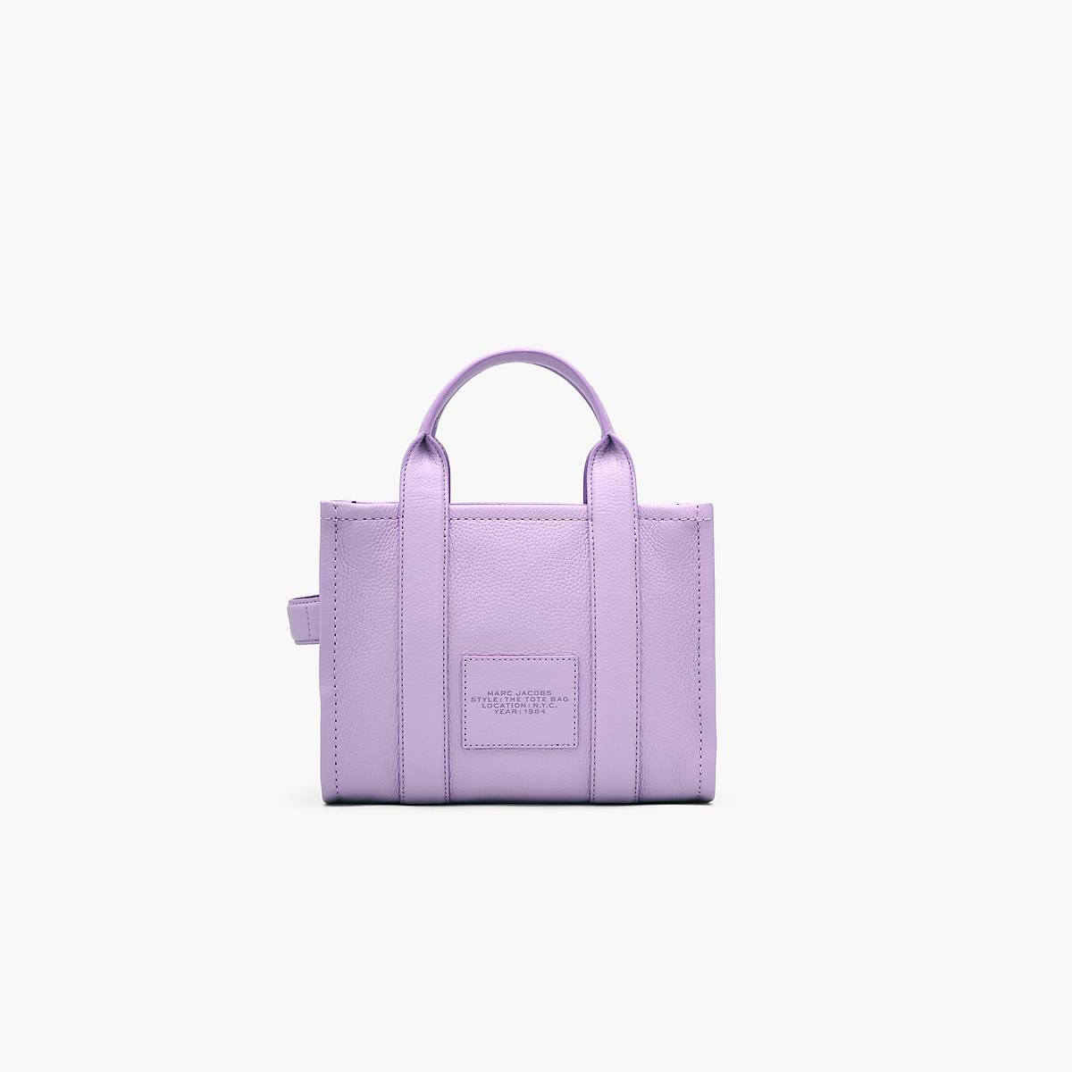 Women Marc Jacobs Leather Small Tote Bags Purple | UK MJ7312-U30