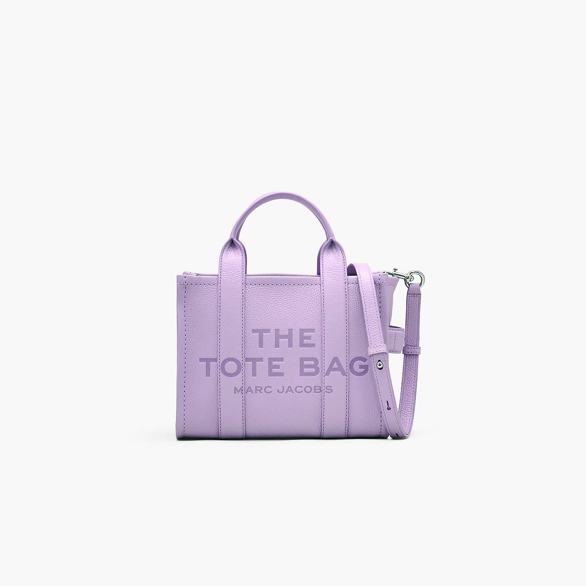 Women Marc Jacobs Leather Small Tote Bags Purple | UK MJ7312-U30