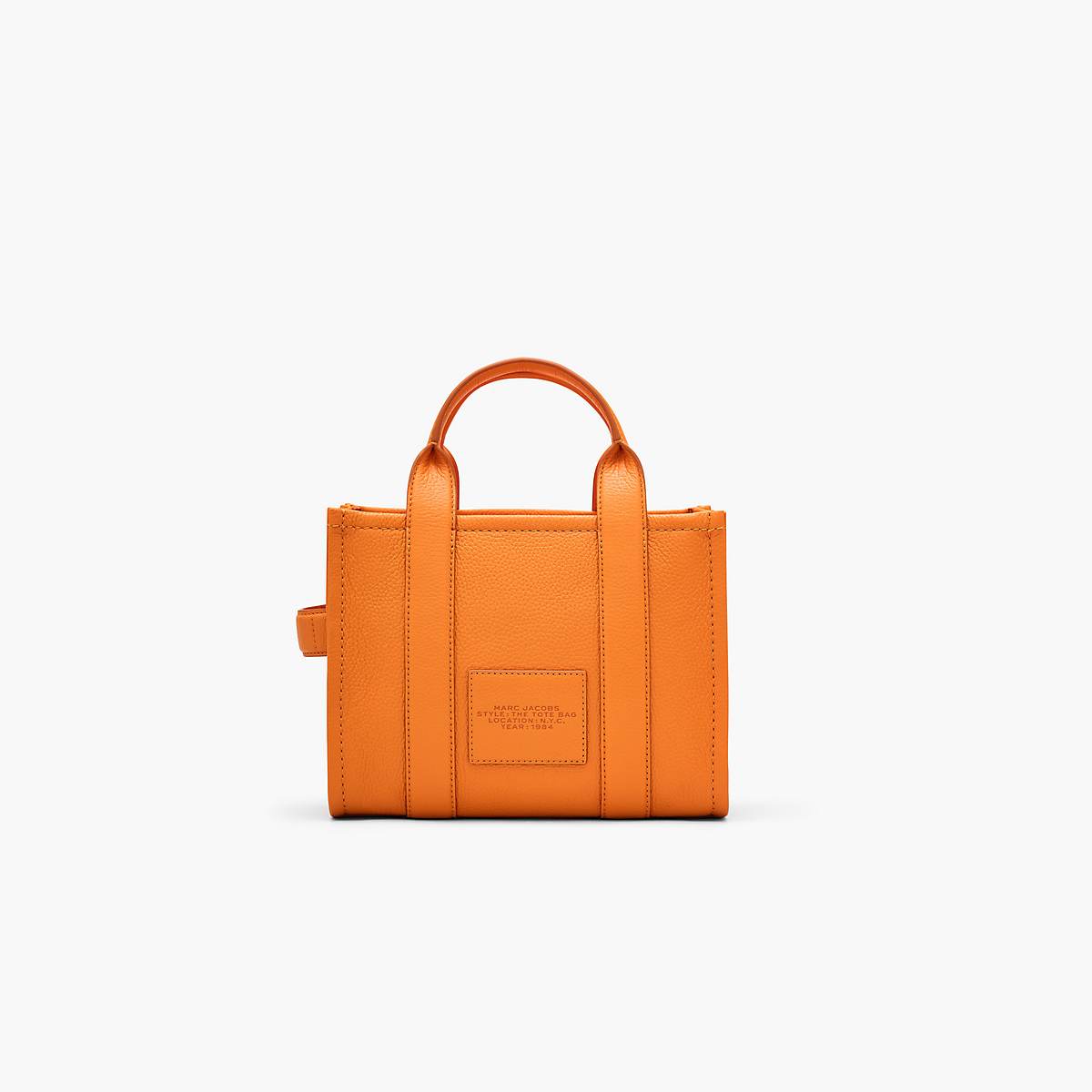 Women Marc Jacobs Leather Small Tote Bags Orange | UK MJ0947-O08