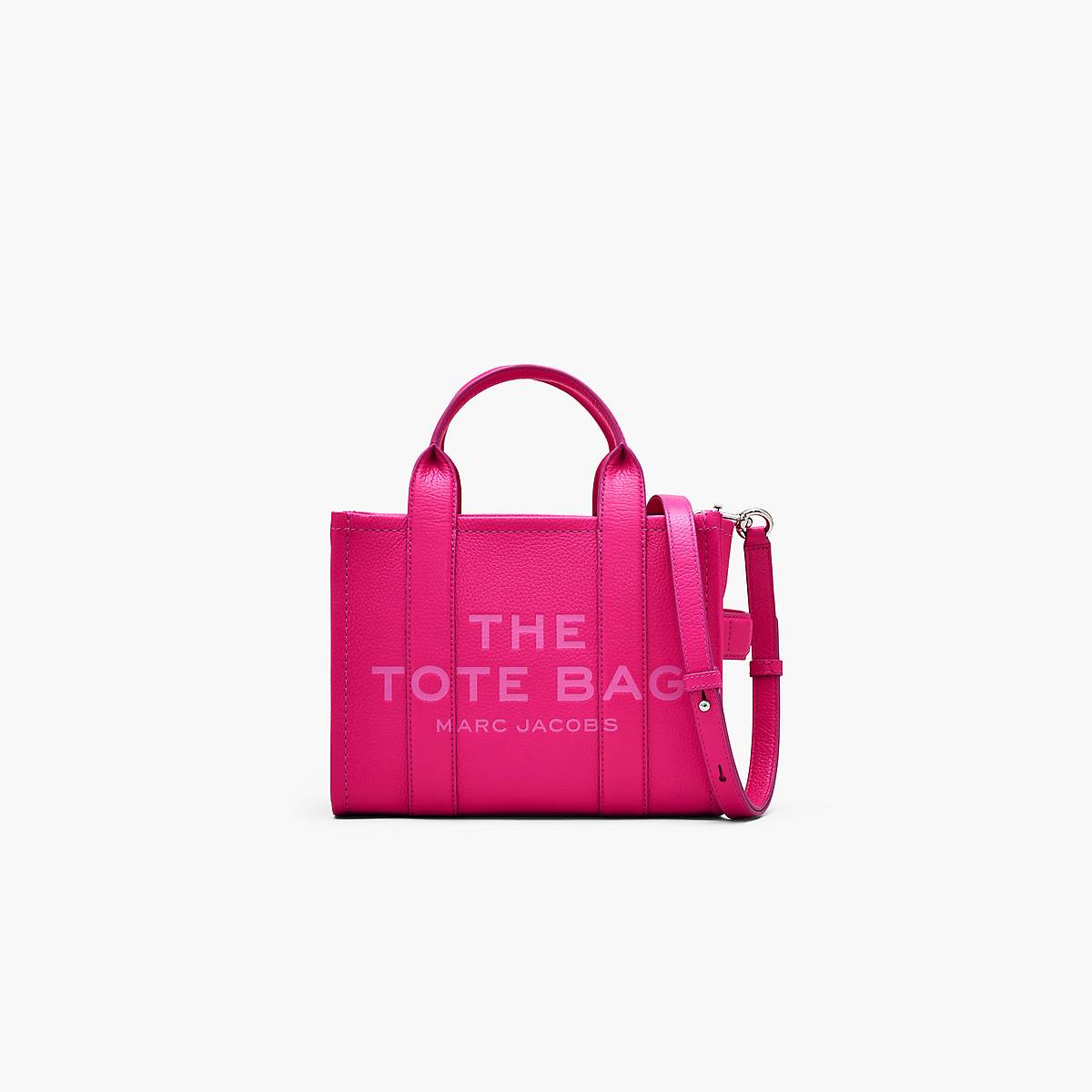 Women Marc Jacobs Leather Small Tote Bags Pink | UK MJ7358-P90