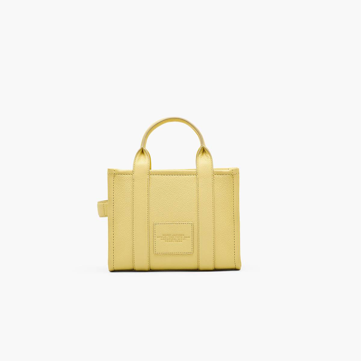 Women Marc Jacobs Leather Small Tote Bags Yellow | UK MJ2749-F68