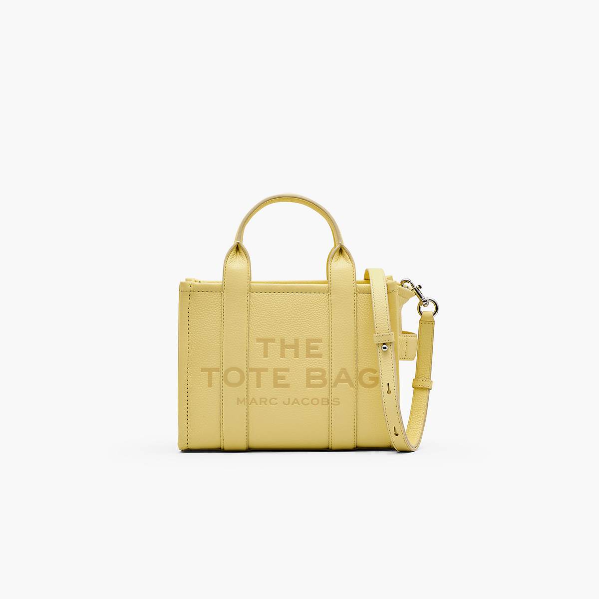 Women Marc Jacobs Leather Small Tote Bags Yellow | UK MJ2749-F68