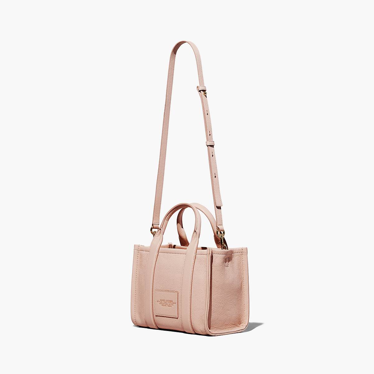 Women Marc Jacobs Leather Small Tote Bags Rose | UK MJ7520-H84