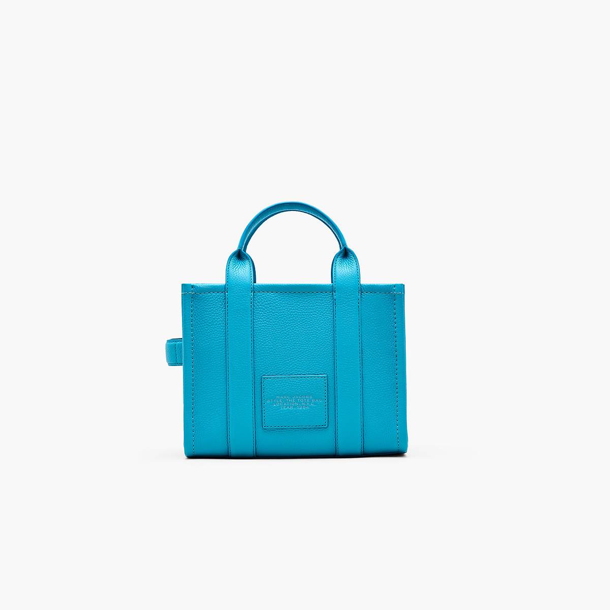 Women Marc Jacobs Leather Small Tote Bags Blue | UK MJ7690-K12