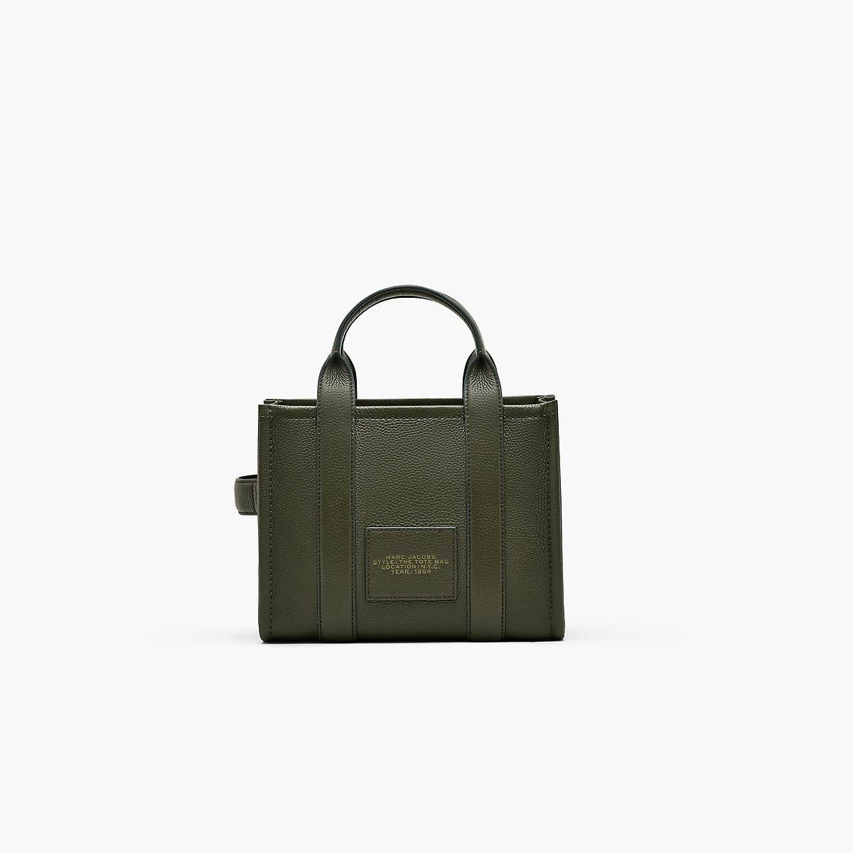 Women Marc Jacobs Leather Small Tote Bags Olive | UK MJ9701-L04