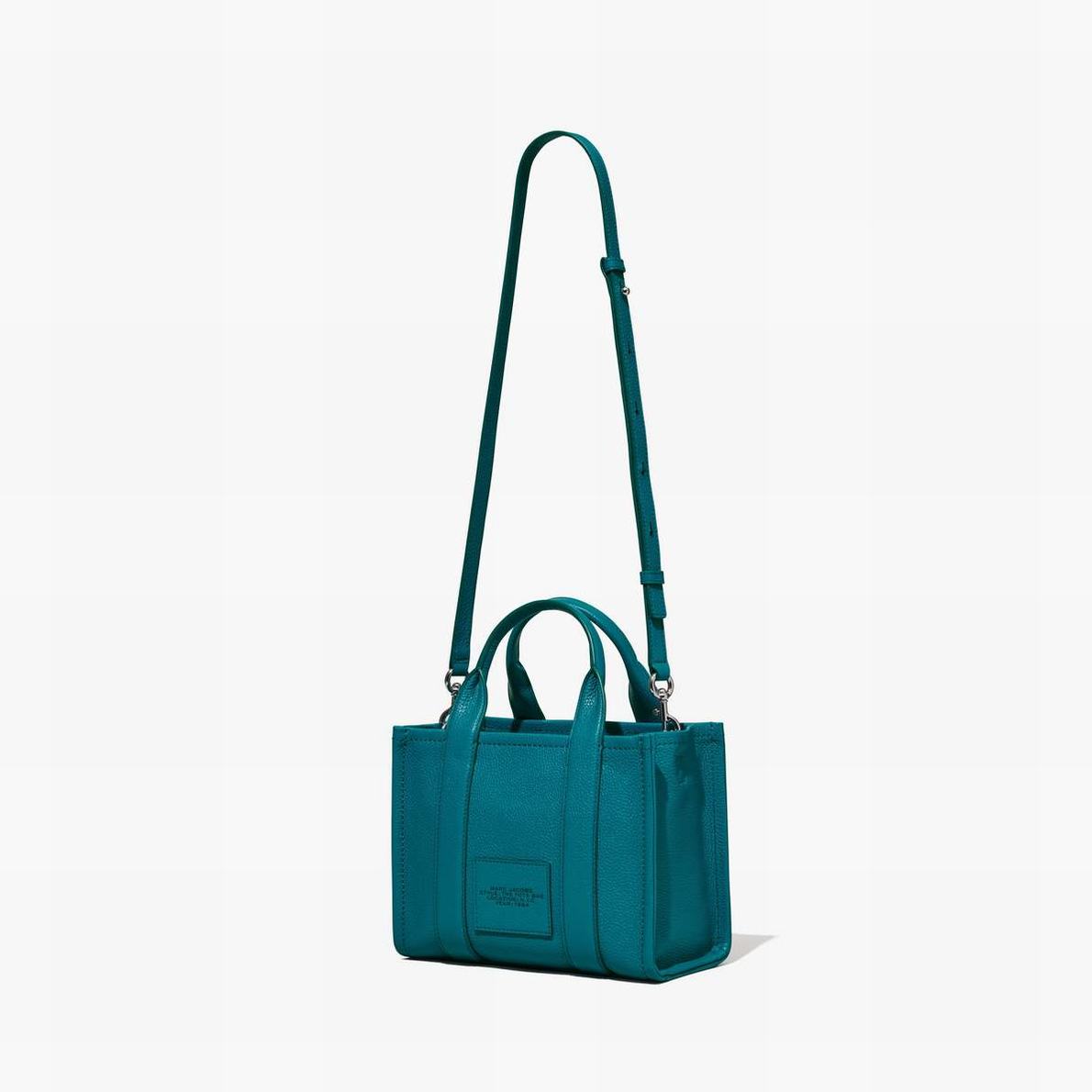 Women Marc Jacobs Leather Small Tote Bags Blue | UK MJ7109-M40