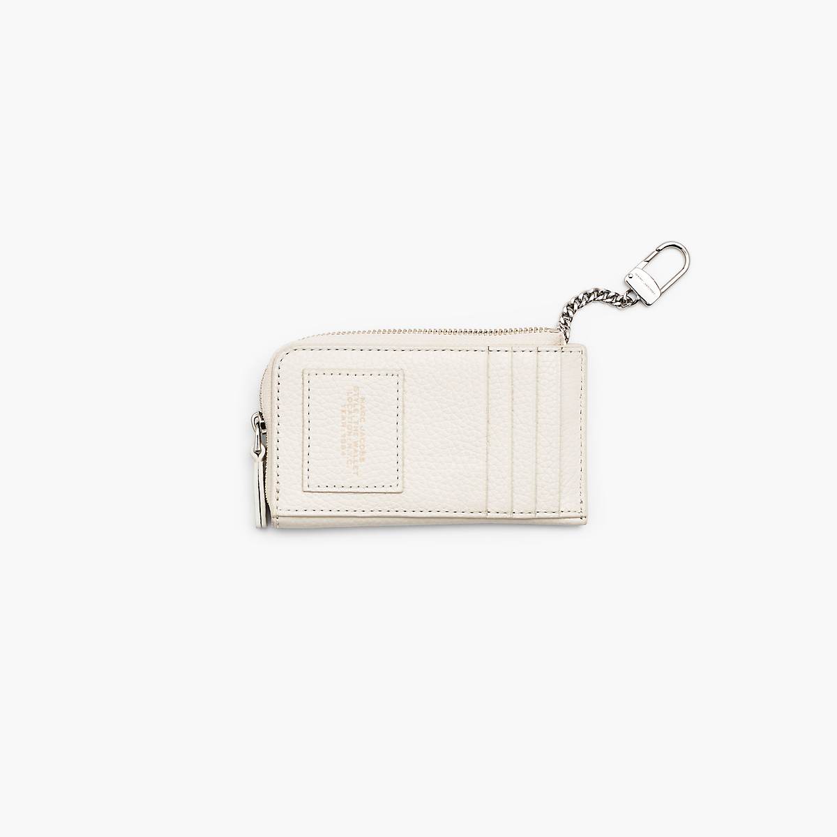 Women Marc Jacobs Leather Top Zip Multi Wallets White | UK MJ5076-P79