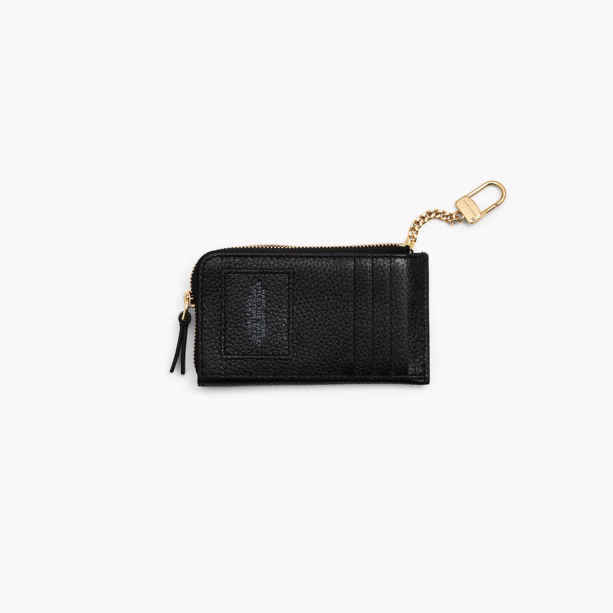 Women Marc Jacobs Leather Top Zip Multi Wallets Black | UK MJ5210-A28