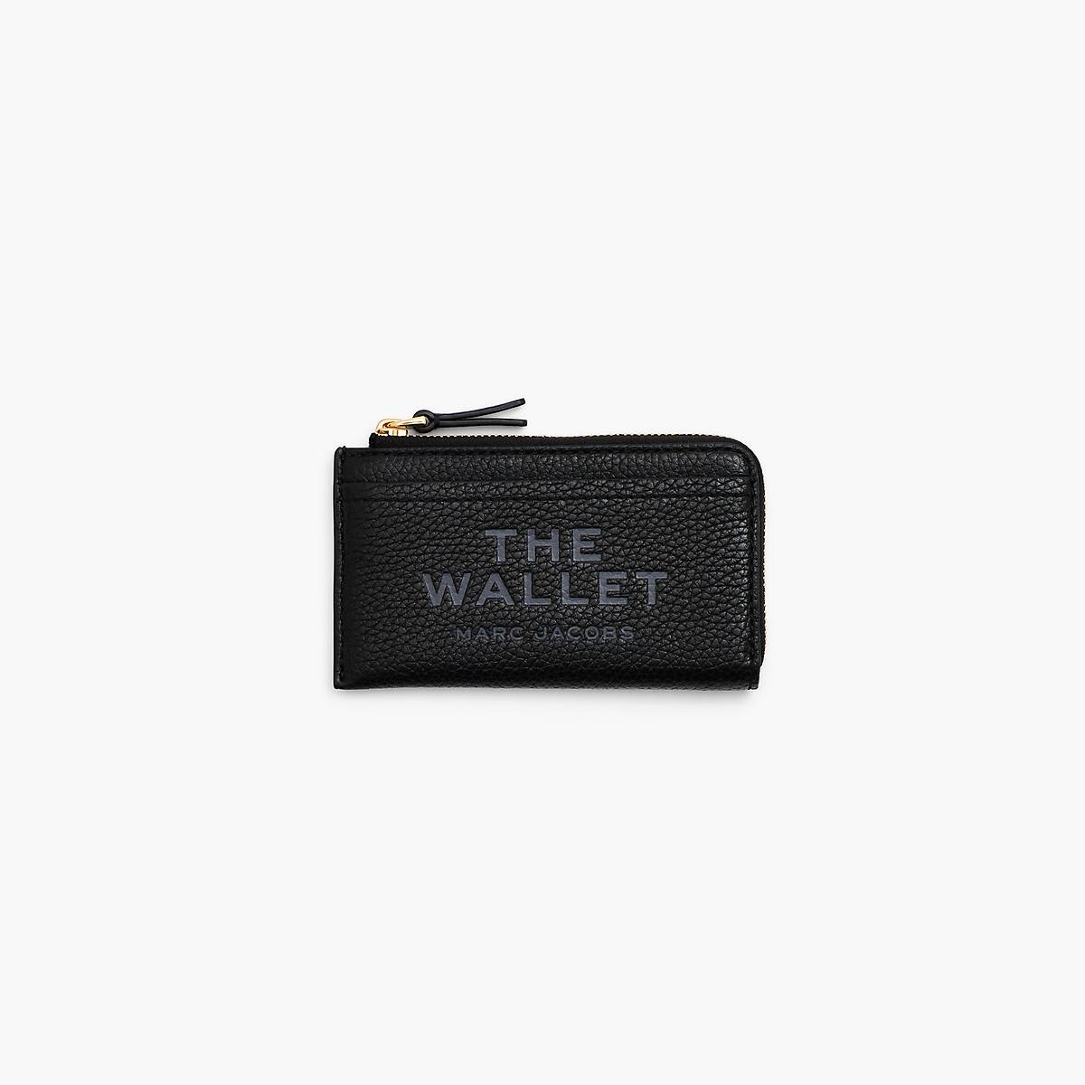 Women Marc Jacobs Leather Top Zip Multi Wallets Black | UK MJ5210-A28