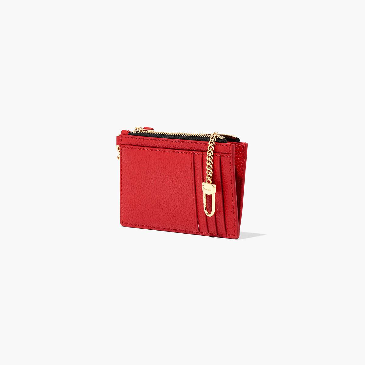 Women Marc Jacobs Leather Top Zip Wristlet Wallets Red | UK MJ8503-O14