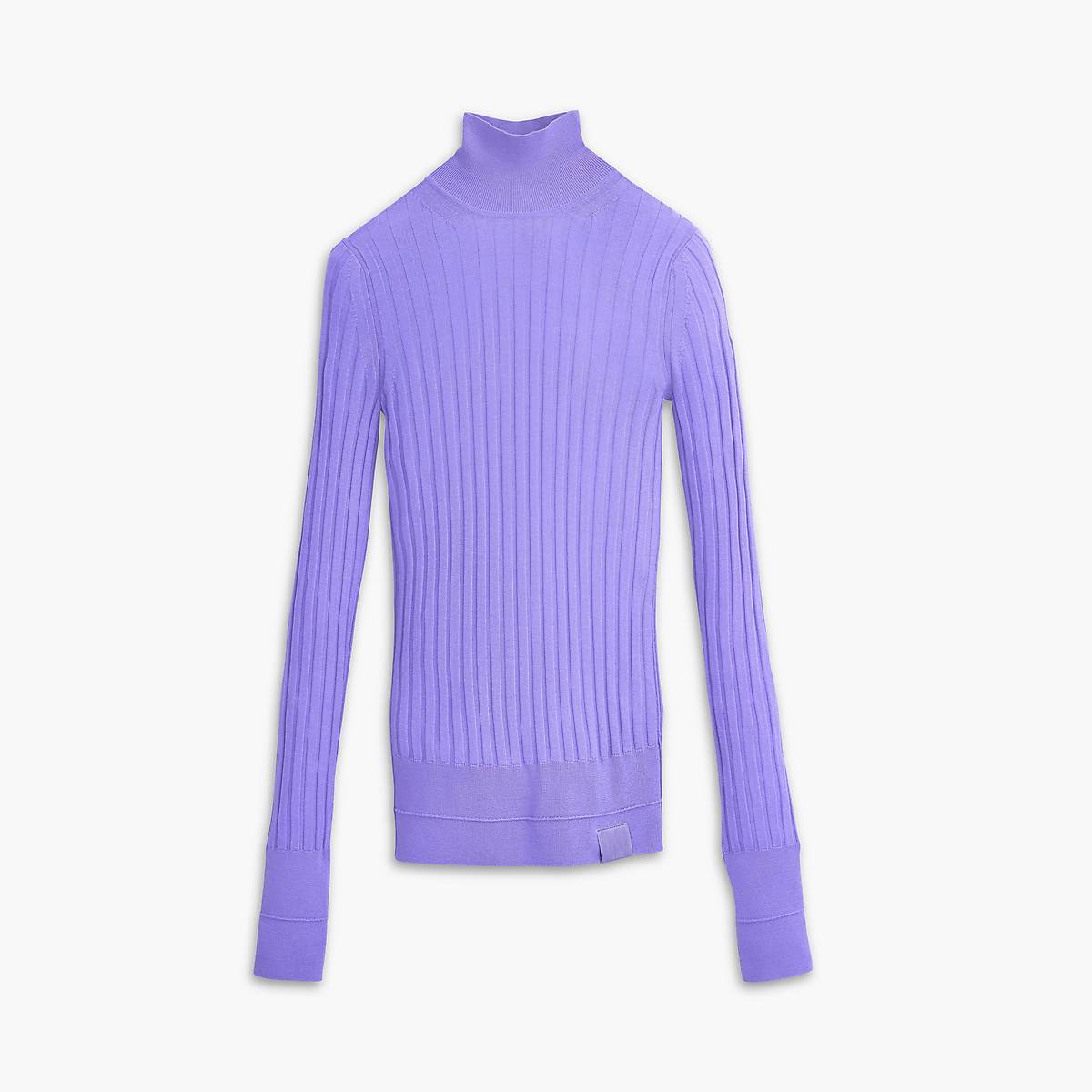 Women Marc Jacobs Lightweight Ribbed Turtleneck Tops Lavender | UK MJ7596-J83