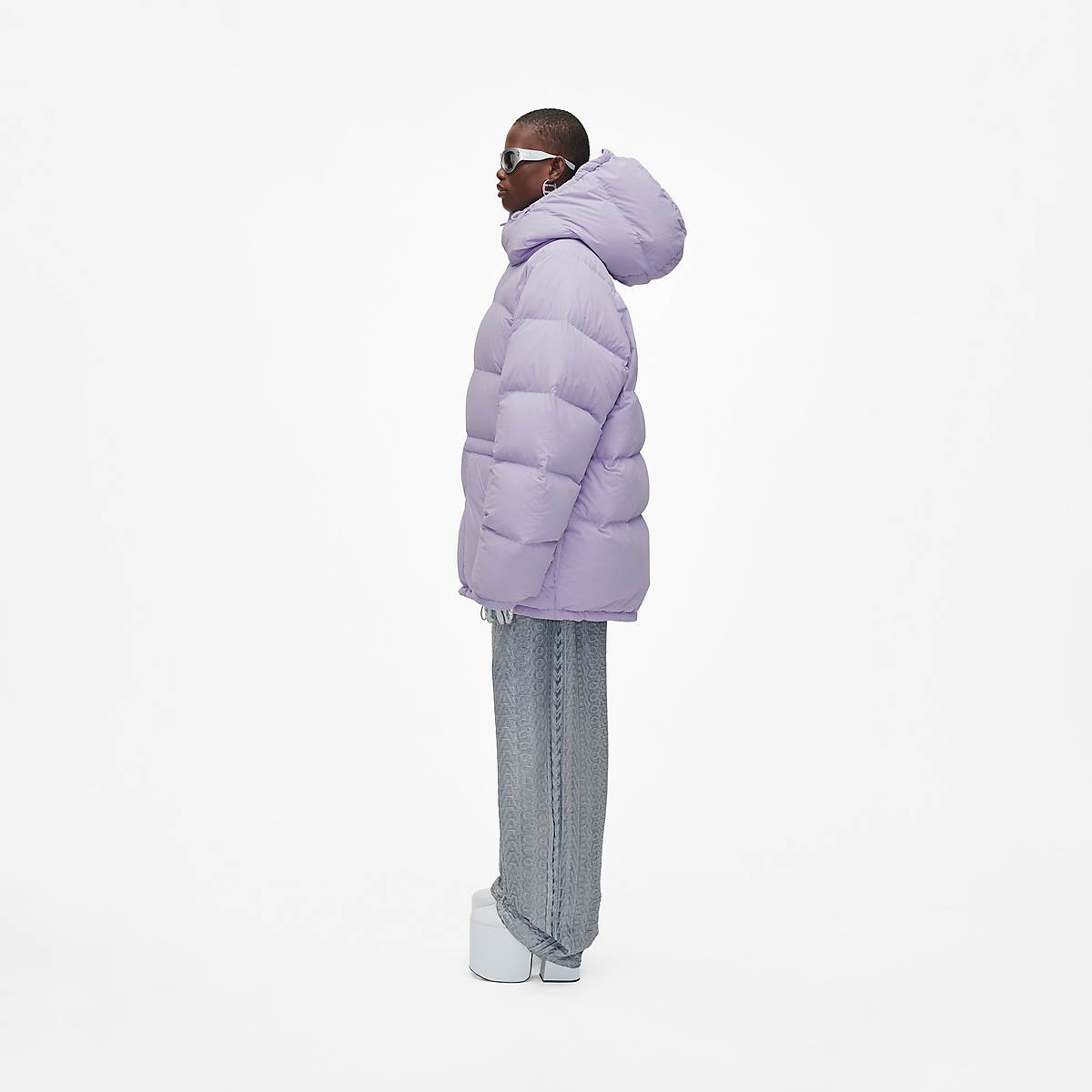 Women Marc Jacobs Long Puffer Jackets Lavender | UK MJ2859-G31