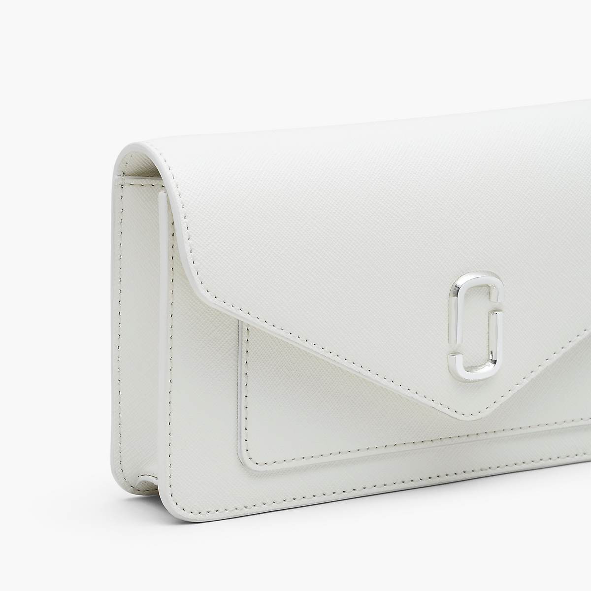 Women Marc Jacobs Longshot Chain DTM Wallets White | UK MJ4036-B71