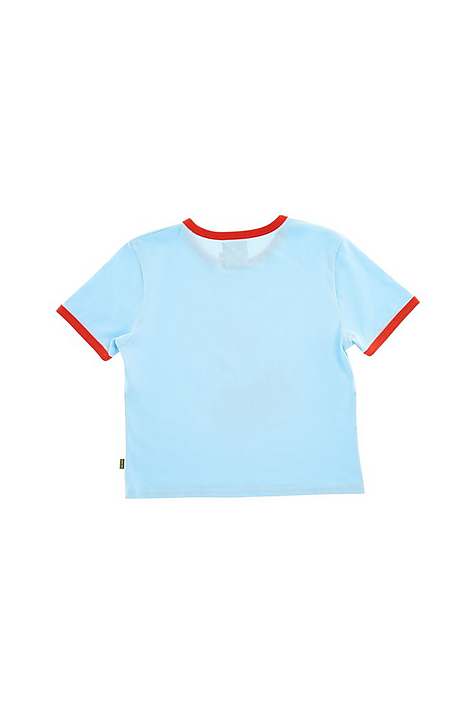 Women Marc Jacobs Love Is Baby Tee T-Shirt Light Blue | UK MJ8649-Y82