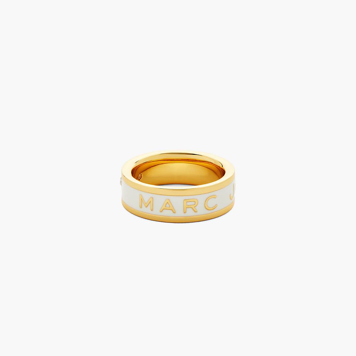 Women Marc Jacobs Marc Jacobs Enamel Rings Gold / Cream | UK MJ8120-A29