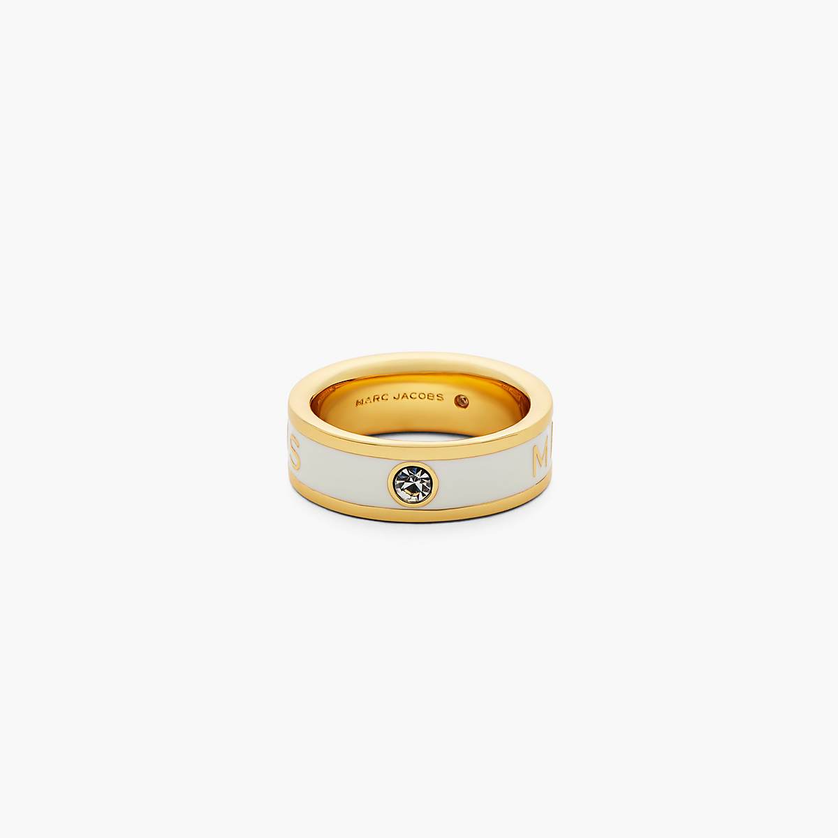 Women Marc Jacobs Marc Jacobs Enamel Rings Gold / Cream | UK MJ8120-A29