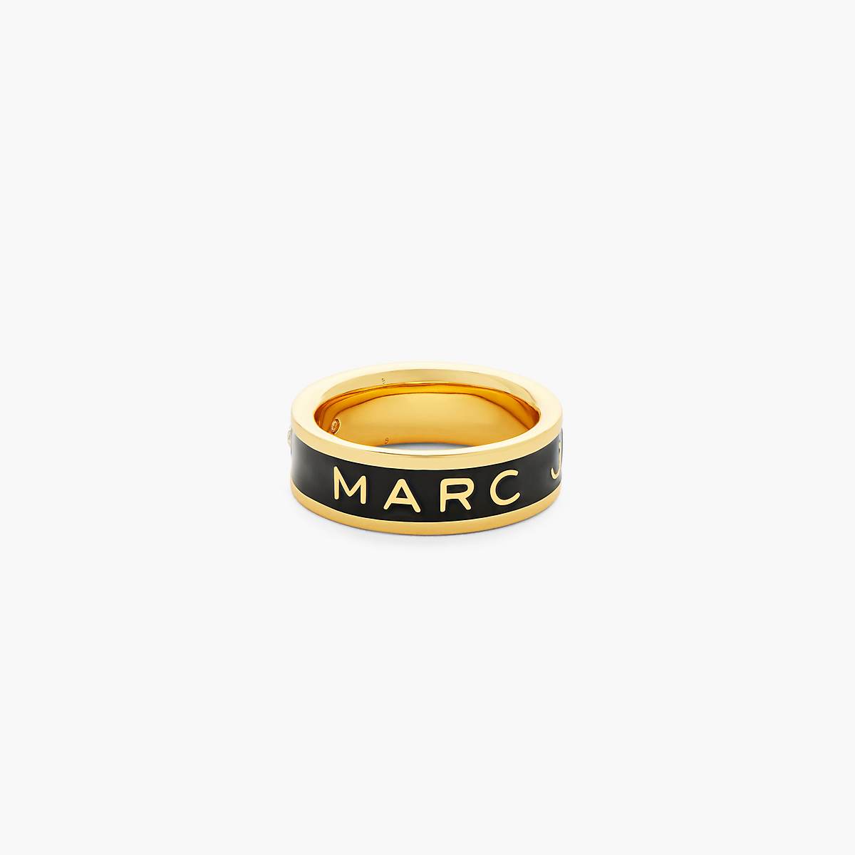 Women Marc Jacobs Marc Jacobs Enamel Rings Gold / Black | UK MJ3590-S98